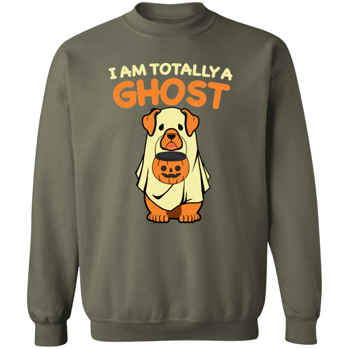I Am Totally a Ghost Funny Dog Sweatshirt