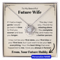 To My Beautiful Future Wife - Personalized Love Knot Necklace