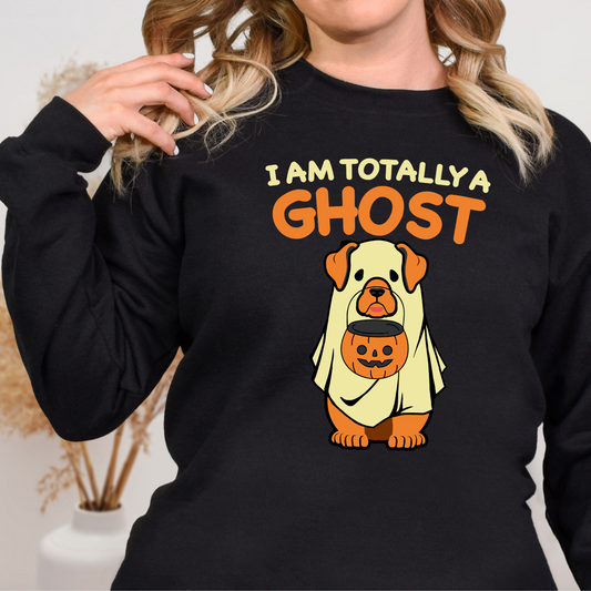 I Am Totally a Ghost Funny Dog Sweatshirt