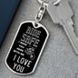 Dog Tag Keychain - Ride Safe