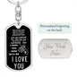 Dog Tag Keychain - Ride Safe