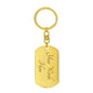 Dad - Dads With Beards Dog Tag Keychain