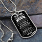 To My Son - "Never Forget I Love You" Dog Tag Necklace