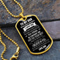 To My Son - "Never Forget I Love You" Dog Tag Necklace