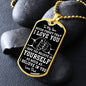 To My Son - "I Believe in You - Love Dad" Dog Tag Necklace