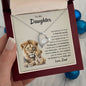 To My Daughter - "Forever Be My Baby Girl" Forever Love Necklace