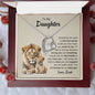 To My Daughter - "Forever Be My Baby Girl" Forever Love Necklace