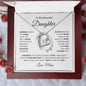 To My Daughter - "Always Keep Me In Your Heart- Love Mom" Heart Necklace