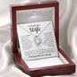 "To My Beautiful Wife - Love of my Life" Forever Love Necklace