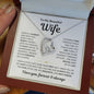 "To My Beautiful Wife - Love of my Life" Forever Love Necklace