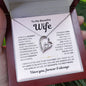 "To My Beautiful Wife - Love of my Life" Forever Love Necklace