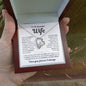 "To My Beautiful Wife - Love of my Life" Forever Love Necklace
