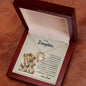To My Daughter - "Forever Be My Baby Girl" Forever Love Necklace