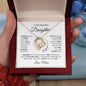 To My Daughter - "Always Keep Me In Your Heart- Love Mom" Heart Necklace