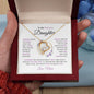 To My Daughter - "Always Keep Me In Your Heart, Love Mom" Heart Necklace