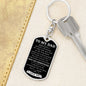 Dad - I Will Forever Be Grateful Keychain