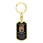 To My Daughter - "Never Forget That I Love You" Dog Tag Keychain