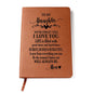 To My Daughter - "I Love You" Leather Journel