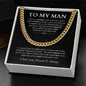 "To My Man - Every Step With You" Cuban Link Chain