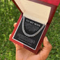 "To My Man - Every Step With You" Cuban Link Chain