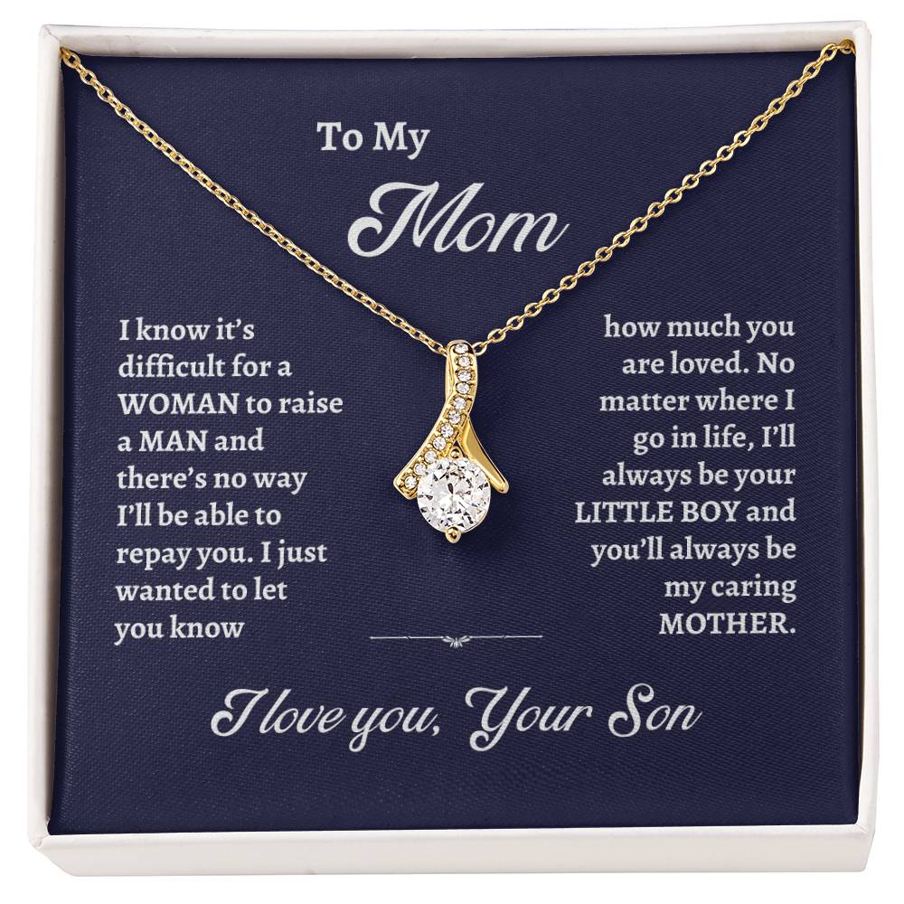 To My Mom - You Are Loved Alluring Beauty Necklace
