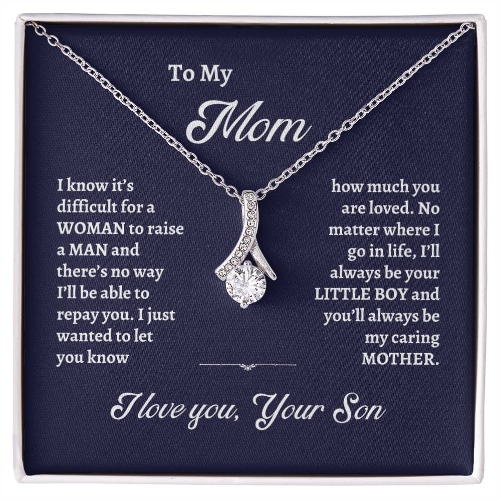 To My Mom - You Are Loved Alluring Beauty Necklace