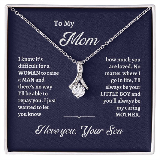 To My Mom - You Are Loved Alluring Beauty Necklace