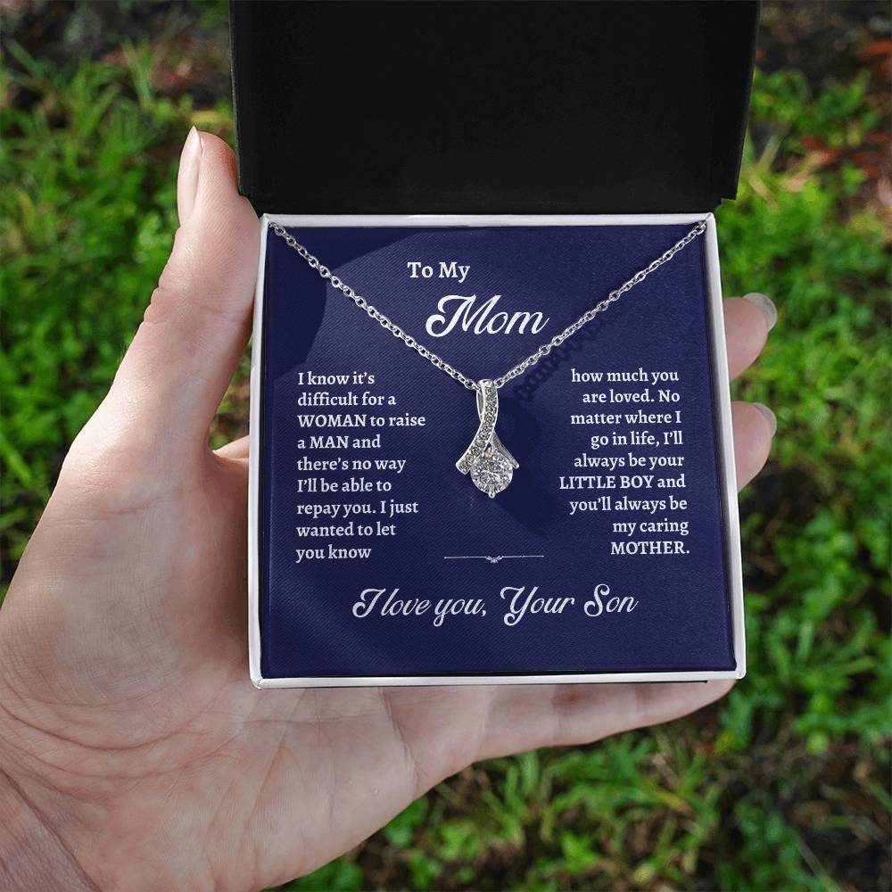 To My Mom - You Are Loved Alluring Beauty Necklace