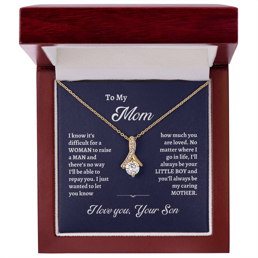 To My Mom - You Are Loved Alluring Beauty Necklace