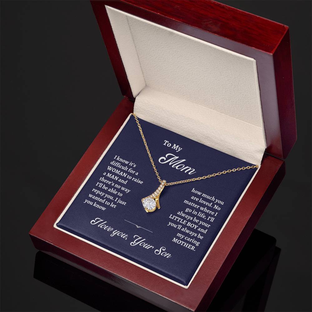 To My Mom - You Are Loved Alluring Beauty Necklace