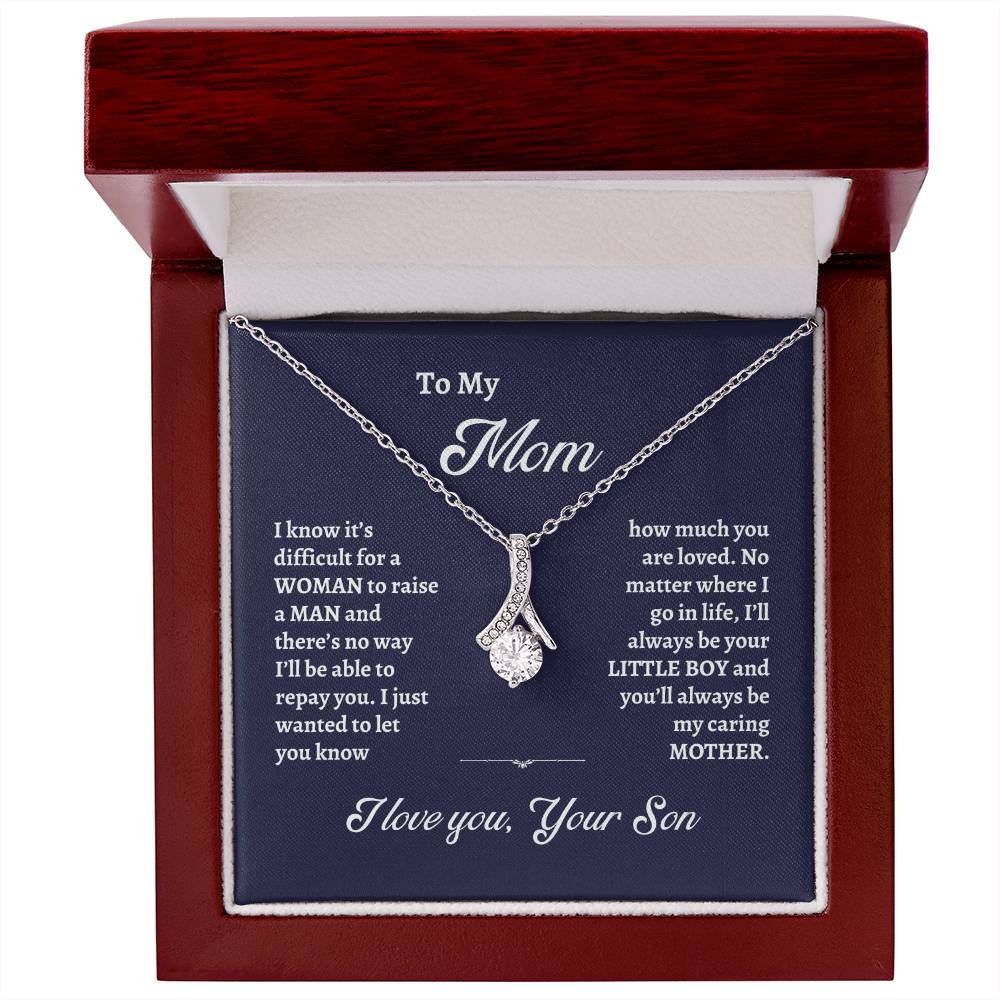 To My Mom - You Are Loved Alluring Beauty Necklace