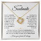 "To My Soulmate - My Missing Piece" Love Knot Necklace