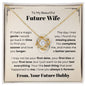 To My Beautiful Future Wife - Personalized Love Knot Necklace