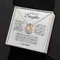 To My Lovely Daughter - "Beautiful Chapters, From Mom" Necklace