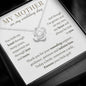 To My Mother on my Wedding Day - "Forever Your Little Girl" Love Necklace
