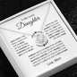 To My Lovely Daughter - "Beautiful Chapters, From Mom" Necklace