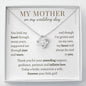 To My Mother on my Wedding Day - "Forever Your Little Girl" Love Necklace