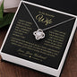 To My Beautiful Wife - "I Want To Be Your Last Everything" Love Necklace