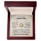 To My Beautiful Future Wife - Personalized Love Knot Necklace