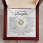 To My Daughter - "I Will Always Carry You in My Heart" Necklace Gift Set