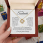 "To My Soulmate - My Missing Piece" Love Knot Necklace