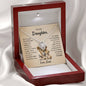 To My Daughter - "Proud of You" Necklace