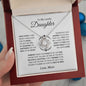 To My Lovely Daughter - "Beautiful Chapters, From Mom" Necklace