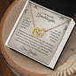 To My Beautiful Granddaughter - Personalized Interlocking Hearts Necklace
