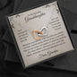 To My Beautiful Granddaughter - Personalized Interlocking Hearts Necklace