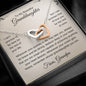 To My Beautiful Granddaughter - Personalized Interlocking Hearts Necklace