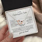 To My Unbiological Sister - "You Are Loved" Interlocking Hearts Necklace