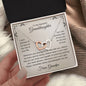 To My Beautiful Granddaughter - Personalized Interlocking Hearts Necklace
