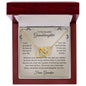 To My Beautiful Granddaughter - Personalized Interlocking Hearts Necklace