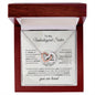 To My Unbiological Sister - "You Are Loved" Interlocking Hearts Necklace